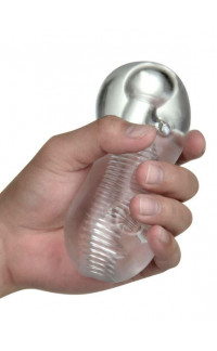 Yoxo Sexy Shop - Masturbatore Trasparente Ice con Onde Stimolanti TPE