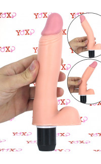 Yoxo Sexy Shop - Tucker - Vibratore Realistico Posizionabile 18 x 3,5 cm. Color Carne