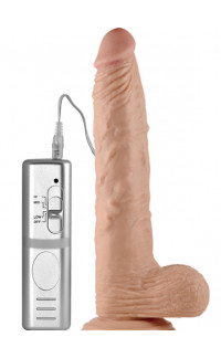 Yoxo Sexy Shop - Vibratore Ultra Realistico Morbido e Flessibile 24 x 3,8 cm. Color Carne