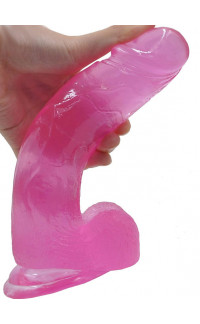 Yoxo Sexy Shop - Fallo Realistico in Jelly Morbido e Flessibile 20 x 4,1 cm. Rosa