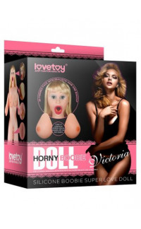 Yoxo Sexy Shop - VICTORIA - Bambola Gonfiabile 152 cm. con Seni in Silicone, Vagina e Ano Penetrabili Bionda