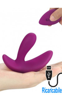 Yoxo Sexy Shop - O-Sensual - Vibratore Indossabile con Telecomando Wireless 9 x 2 cm. in Silicone Fucsia Ricaricabile USB