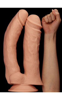 Yoxo Sexy Shop - Fallo Realistico Doppio Gigante 33 x 6,8 cm. Color Carne