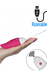 Yoxo Sexy Shop - iJoy - Ovetto Vibrante Telecomandato Wireless 9,5 x 3,3 cm. Rosa Ricaricabile con USB