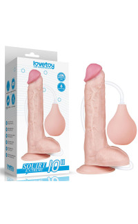 Yoxo Sexy Shop - Fallo Ultra Realistico Eiaculante con Pompetta 25,4 x 4,8 cm. Color Carne