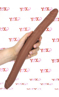 Yoxo Sexy Shop - Fallo Doppio Realistico Morbido e Flessibile 40,6 x 3,7 cm.