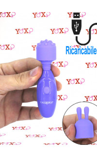 Yoxo Sexy Shop - Olivia - Mini Massaggiatore per Clitoride con Testina Intercambiabile in Silicone Lilla