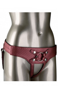 Yoxo Sexy Shop - Imbracatura Universale in Ecopelle Rossa per Strap On 