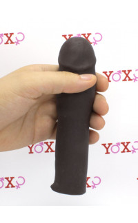 Yoxo Sexy Shop - Guaina Fallica Marrone Ingrossa Pene (+ 4,5 cm Lunghezza) e (+ 2 cm. diametro)