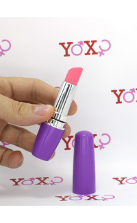 Yoxo Sexy Shop - Stimolatore clitoride a forma di rossetto lilla 9 x 3 cm.