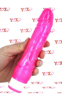 Yoxo Sexy Shop - Wild Penetrator - Vibratore Realistico in Morbido TPE 20,5 x 4,2 cm. Rosa