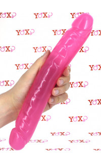 Yoxo Sexy Shop - DOC JOHNSON - Fallo Doppio Rosa in Jelly 30 x 3,8 cm