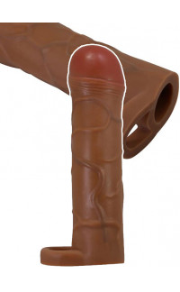Yoxo Sexy Shop - Guaina Fallica con Aggancio per Testicoli (+2,5 cm Lungh.) e (+35% Circonf.)