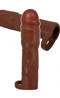 Yoxo Sexy Shop - Guaina Fallica con Aggancio per Testicoli (+7,6 cm Lunghezza) e (+35% Circonferenza)