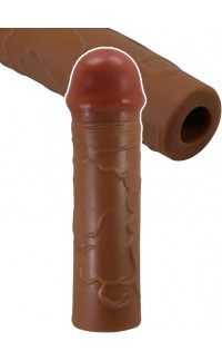Yoxo Sexy Shop - Guaina Fallica Ingrossa Pene Mulatto (+ 2,5 cm Lungh.) e (+ 35% Circonf.)