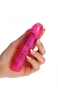 Yoxo Sexy Shop - Vibratore Jammy Jelly Gleamy Glitter Pink 14 x 3 cm.