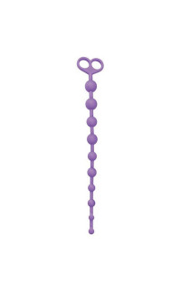 Yoxo Sexy Shop - Juggling Ball - Catena Anale in Silicone da 10 Bulbi Progressivi 33,6 x 2,5 cm. Viola