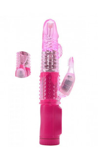 Yoxo Sexy Shop - Vibratore Rabbit Heart Rotante con Perle Stimolanti 21 X 3,5 cm.