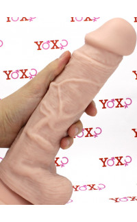 Yoxo Sexy Shop - Fallo Realistico Morbido e Flessibile Real Safe Big Arm in Puro Silicone Chiaro 27,5 x 6 cm.