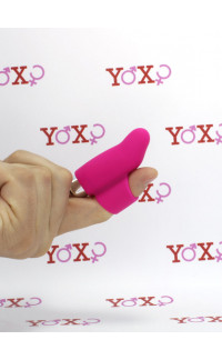 Yoxo Sexy Shop - Mini Vibratore da Dito in Puro Silicone Rosa 7 x 2,5 cm.