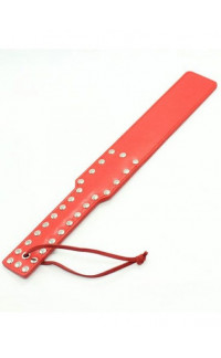 Yoxo Sexy Shop - Sculacciatore in Ecopelle Rosso con Borchie