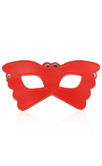 Yoxo Sexy Shop - Maschera Rossa da Farfalla con Borchie Metalliche