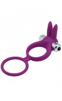 Yoxo Sexy Shop - Anello Fallico Vibrante Timeless Dual Ring Viola 3,5 cm.
