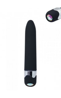 Yoxo Sexy Shop - Vibratore Elegante con Diamante - Nero 15,3 x 2,8 cm.