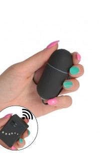 Yoxo Sexy Shop - Ovetto Vibrante Telecomandato Wireless Nero 7 x 3 cm.