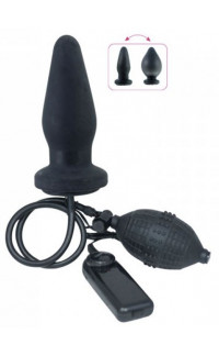 Yoxo Sexy Shop - Plug Anale Gonfiabile Vibrante 14 x 5 cm.