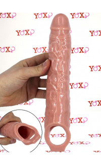 Yoxo Sexy Shop - Guaina Fallica Ragin Mastodon Carne + 7,5 cm.