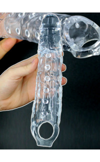 Yoxo Sexy Shop - Guaina Fallica Solid Tip Trasparente + 7,5 cm.