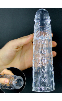 Yoxo Sexy Shop - Guaina Fallica Battering Ram Trasparente + 7,5 cm.