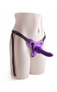 Yoxo Sexy Shop - StrapOn con Cintura Regolabile e Fallo Viola da 14 x 3,5 cm.