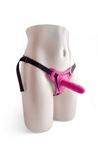 Yoxo Sexy Shop - StrapOn con Cintura Regolabile e Fallo Realistico Rosa da 10 x 3 cm.