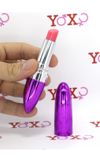 Yoxo Sexy Shop - Stimolatore clitoride a forma di rossetto lilla 11 x 2 cm.