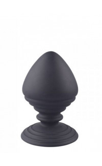Yoxo Sexy Shop - Cuneo Anale Gigante in Puro Silicone Nero 10 x 6 cm.