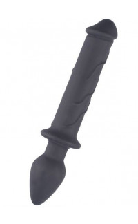 Yoxo Sexy Shop - Fallo Realistico con Plug Anale in Silicone Nero 22 x 4 cm.