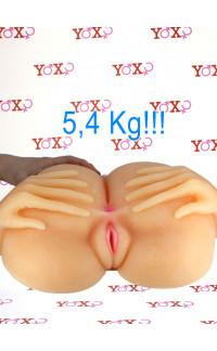 Yoxo Sexy Shop - Crazy Temptation - Culo a Pecorina Vagina ed Ano Penetrabili 5,4 Kg.