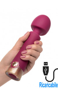 Yoxo Sexy Shop - Starstruck Romance - Massaggiatore per Clitoride in Silicone 20 x 5 cm. Magenta Ricaricabile con USB