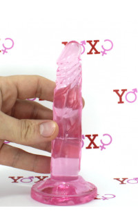 Yoxo Sexy Shop - Fallo Realistico in Jelly Morbido e Flessibile Rosa 14,5 X 3 cm.