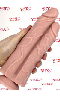 Yoxo Sexy Shop - Fallo doppio realistico color carne 25 x 8,2 cm.