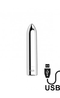 Yoxo Sexy Shop - Kailan 2 - Mini Vibratore Bullet 8,6 x 1,8 cm. Argento Ricaricabile