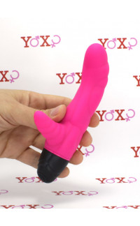 Yoxo Sexy Shop - Cyclone - Vibratore rabbit in silicone magenta 16 x 3,5 cm.