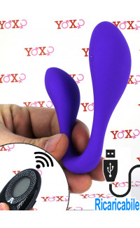 Yoxo Sexy Shop - Adrien Lastic COUPLE SECRET II - Vibratore Doppio in Silicone 10,8 x 3,5 e 7,9 x 2,7 cm. Ricaricabile USB Fucsia