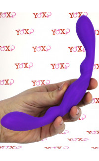 Yoxo Sexy Shop - LUNA - Fallo Doppio Flessibile 25 x 2,8 cm. in Silicone Viola