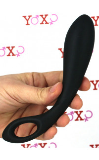 Yoxo Sexy Shop - BLACK HEART - Fallo Anale Stimola Prostata 21 x 3,6 cm. in Silicone Nero