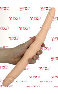 Yoxo Sexy Shop - TWINS L - Fallo Doppio Realistico Flessibile 40 x 4,7 cm. in Silicone Color Carne