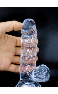 Yoxo Sexy Shop - Pepito - Fallo Realistico in Jelly Morbido e Flessibile 13,5 x 3,5 cm. Trasparente