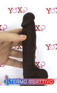 Yoxo Sexy Shop - Fallo Ultra Realistico in Silicone Dual Density Termo Reattivo 17 x 3,8 cm. Africano